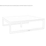 Square garden table Camisano