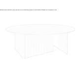 Low round coffee table made of steel Tupambae