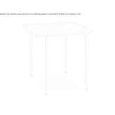Rectangular metal garden table, painted in color Tuchin
