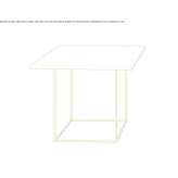 Square coffee table made of MDF Hillvue