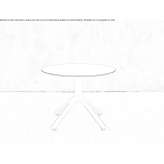 Round aluminum bistro side table Horsham