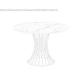 Tall side table made of galvanized steel Serboeni