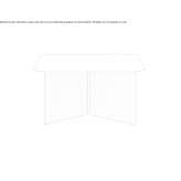 Low square coffee table made of steel Tupambae