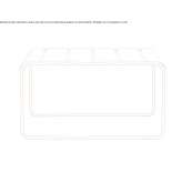 Rectangular aluminum garden table Gorodets