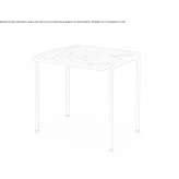 Rectangular coffee table made of HPL Tuchin