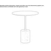 Round garden table Cazaubon