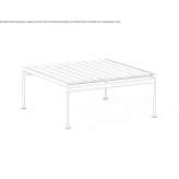 Low square wooden coffee table Siggiewi