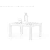 Square garden table Hognoul