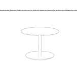 Round garden table Sajkas