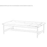 Rectangular coffee table Aliaga