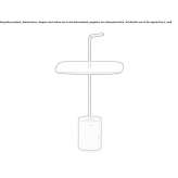 Square garden table Cazaubon