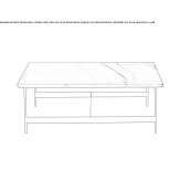 Square coffee table Aliaga