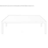 Low square garden table Kollmar