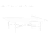 Low square garden table Anguix