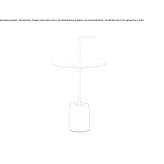 Round garden table Cazaubon