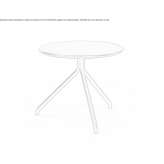 Round metal garden table Palencia