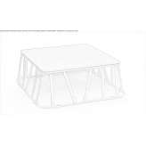 Aluminum garden table Palomas