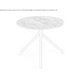 Round coffee table made of green marble from Guatemala Palencia