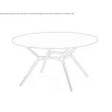 Round garden table Antillo