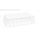 Garden table made of glass and aluminum Palomas