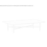 Low rectangular garden table Anguix