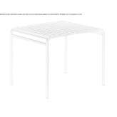 Low square metal coffee table Trebon