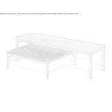 Rectangular garden table Suffern