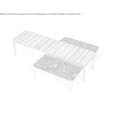 Rectangular iroko garden table Suffern