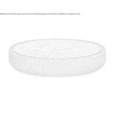 Low round wicker garden table Sparkill
