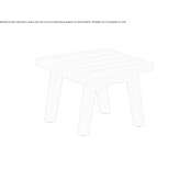 Low wooden garden table Hieflau