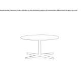 Round garden table Petriano