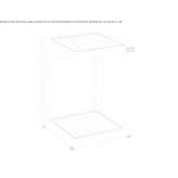 Teak and aluminum garden table Torsas
