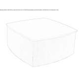 Garden table in wood and Batyline® with storage space Dahn