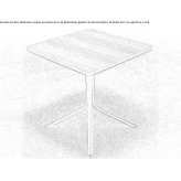 Folding coffee table with 4-star base Ziordia