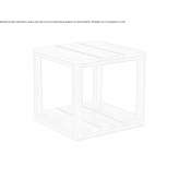 Square garden table Lamesley