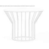 Low metal coffee table for the living room Duron