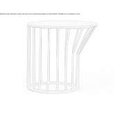 Low round metal coffee table for the living room Duron