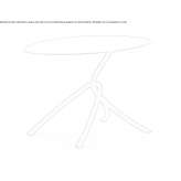 Metal oval coffee table Otepaeae