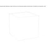 Square polyethylene coffee table with light Hrob