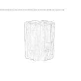 Wooden stool/coffee table Tartu