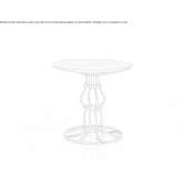 Iron garden table Danki