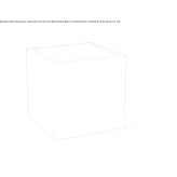 Square polyethylene coffee table with light Hrob