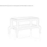 Low resin side table Bellus