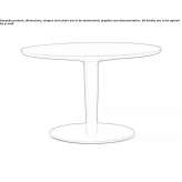 Round side table made of polyethylene Lucrezia