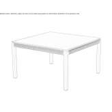 Square glass coffee table Chur