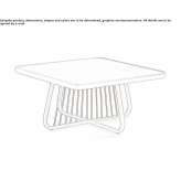 Square garden table made of laminate Essendon