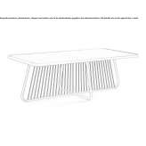Rectangular garden table made of laminate Essendon