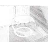 Round coffee table with a plate Senica