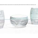 Low round coffee table made of steel Ardesen