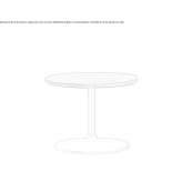 Round coffee table made of powder-coated steel Beinasco
